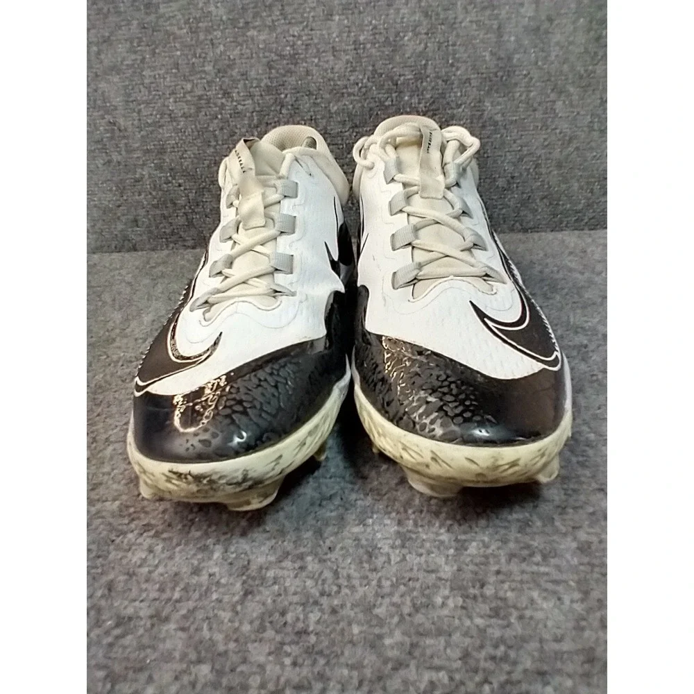 Nike React Huarache 2 Baseball Cleats Men 11.5 White Black FD6255-101